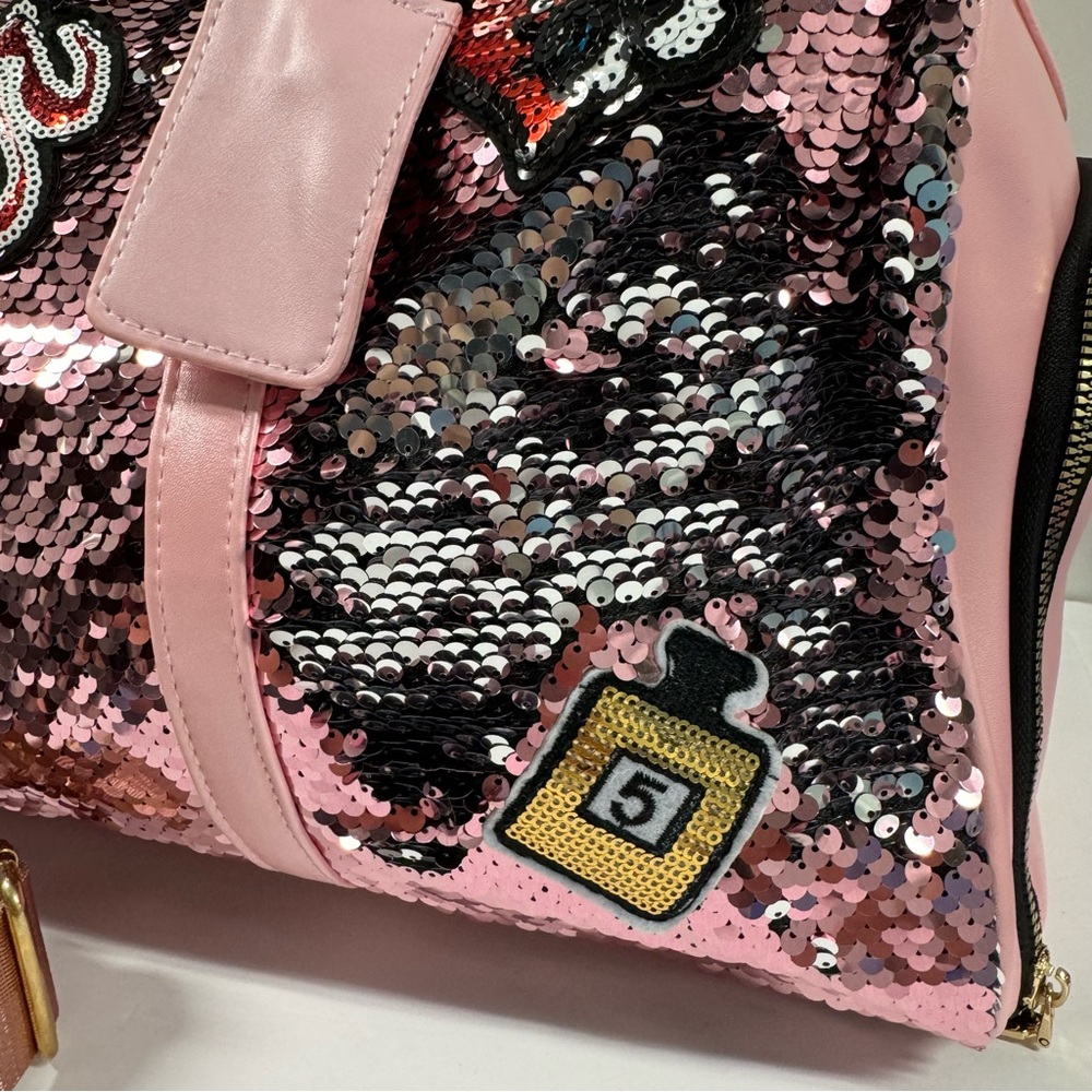 SALE I ♥️ PARIS SEQUIN TRAVEL BAG - Picture 5 of 13